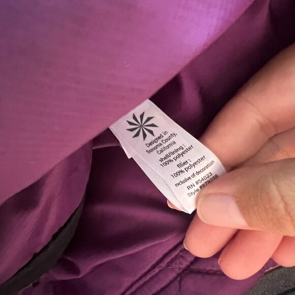 ATHLETA quilted mini skirt purple size 8 - Picture 7 of 8